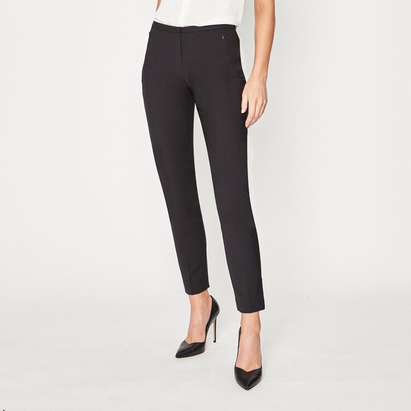 Elie Tahari - Black, Straight Leg Pant - Picture 1 of 9